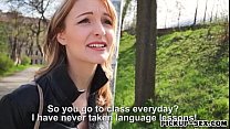 Горячая чешская блондинка Belle Claire занимается сексом за деньги в любительском видео