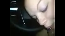 thick white girl Ariel sucking black dick in car