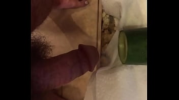 Fucking a Hollow Cucumber at Home