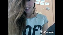 Garota na webcam fecha a masturbação buceta