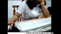 Indian Woman in Office Cam: More on naughty-cam.com