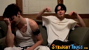 Horny straight thugs Axel and Billy love their meat