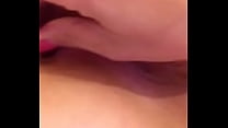 Wife inserts toy in her anal hole.