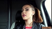 Sweet teen babe Zoe Doll hitchhikes and banged at home
