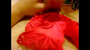 Huge cumshot on red panties