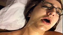 Vanessa Cox Sloppy blowjob w/facial while masturbating