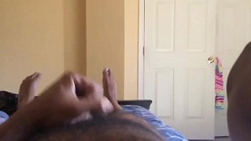 having a hard orgasm on a squeaky bed while jerking my cock