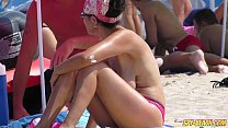 Amadoras Voyeur Sexy MILFs - Spy Beach Big Boobs em topless