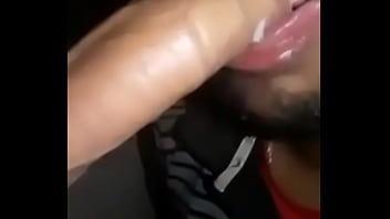 He came in my mouth and I spit on the young man's cock
