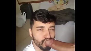 Boy sucking big cock