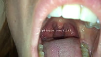 Fetiche de la boca - Video de la boca de Silvia 1