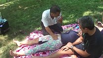 Masaje chino en el parque