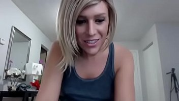 Cute Teen Blondy Ts Showing Her Hot Body And Cock on BasedCams.com