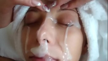 Бывшую девушку сняли на видео с густой спермой на ее лице