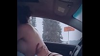 Fucking in the car by the road