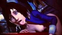Сексуальная Bioshock Elizabeth наклоняется ради массивного хуя