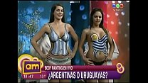 Valeria Degenaro & Pamela Paiva in bodypainting