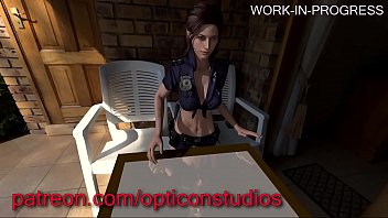 3D Claire Redfield de Resident Evil siendo follada DURO contra una mesa Futa WIP (por favor lea el comentario) - por OpticonStudios