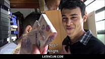 Spanischer Latino-Twink hat bar bezahlt, um seinen heterosexuellen Freund vor der Kamera zu ficken