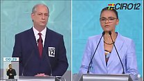Coroné and vein eat the ass of a cocky, macho candidate but flees from the debate for the presidency.