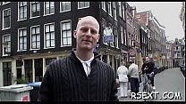 Concupiscent dude gets out and explores amsterdam redlight district