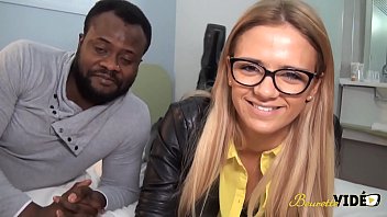 Arab teen Angelica tries black guys for the first time