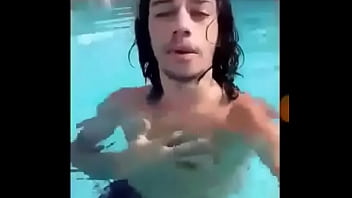 Orange drinking up the ass in the pool of the gods