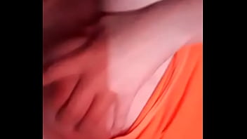 My friend sends me a video caressing her tits