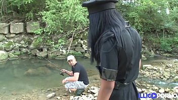 Sexy cop Noe Milk gets fucked hard in the forest