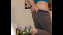 Girl show her big butt