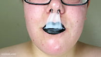 Topless Vaping in Black Lipstick PREVIEW - Full 9min video on my profile when you join xvideos.RED