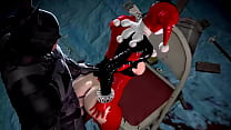 Харли Куинн принимает член Бэтмена глубоко в ее мясистую задницу для хорошего траха (услышь эту сучку в блаженстве)