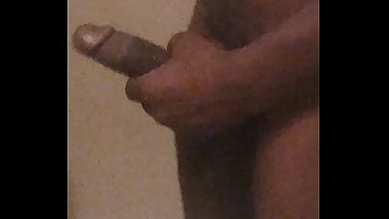 Watch this dick get hard , rubbing it before a shower,