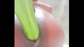 Oily virgin sissy fucking her big white ass while moaning like a slut