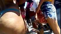 Rabuda à la plage de Barra, lundi du carnaval de Salvador