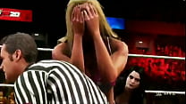 Ref rosto fode Charlotte Flair em 3 vias WWE 2K20 quente