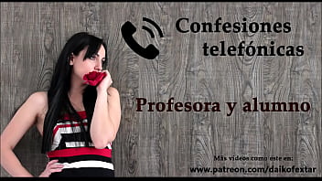 Телефонная исповедь на испанском, учительница и ее ученица.