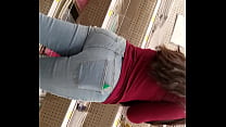 Thicc Ass Teen in Tight Jeans