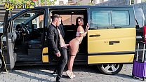 MAMACITAZ - Spanish Babe Aisha Gets Fucked In Doggy By Taxi Driver Outdoor