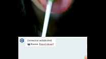Flashing dick at russian girl , she likes it starts sucking on a lolli pop