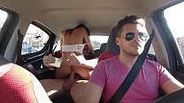 Sex mit hübscher Latina auf dem Uber (b. Nicols)