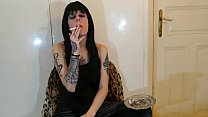 Beth Kinky - Sexy goth domina smoking pt2 HD
