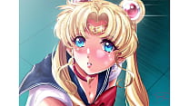 [Hentai] Sailor Moon recibe una gran cantidad de semen en su cara