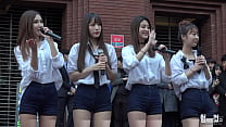 Official account [喵泡] South Korean women's group street four beauties with super long legs and shorts are sexy and tempting to dance