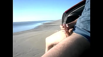 handjob on the beach
