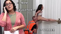 BANGBROS - Teen PAWG Gia Paige Taking Dick From Roofter Sean Lawless Behind Mommy's Back