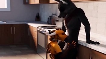 Furry Wolf Cuisine Fellation Animation