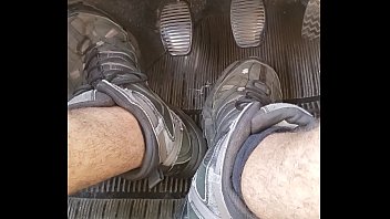 driving in dirty boots