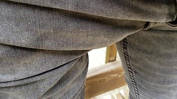 pissing tight jeans