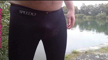 Speedo urinating at the canal ** outdoor fun **
